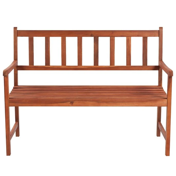 Banc De Jardin Avec Coussin 120 Cm Bois D'acacia Massif 36 – Image 3