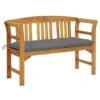 Banc De Jardin Avec Coussin 120 Cm Bois D'acacia Massif 71