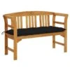 Banc De Jardin Avec Coussin 120 Cm Bois D'acacia Massif 59