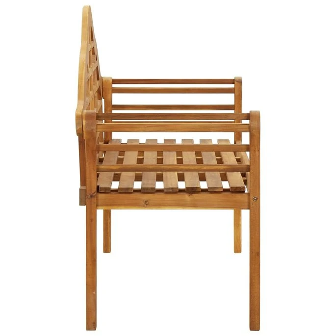 Banc De Jardin Avec Coussin 135 Cm Bois D'acacia Massif 14 – Image 4