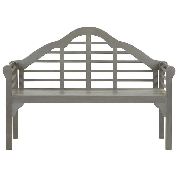 Banc De Jardin Avec Coussin 135 Cm Bois D'acacia Massif Gris 15 – Image 3