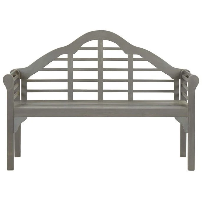 Banc De Jardin Avec Coussin 135 Cm Bois D'acacia Massif Gris 24 – Image 3