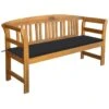 Banc De Jardin Avec Coussin 157 Cm Bois D'acacia Massif 13