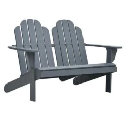 Banc De Jardin Bois Massif Gris Alline