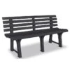 Banc De Jardin Plastique Anthracite Bouka