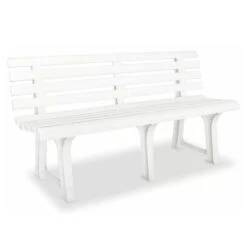 Banc De Jardin Plastique Blanc Bouka