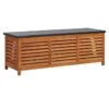 Banc De Rangement Métal Et Eucalyptus Massif Clair Amty 150 Cm