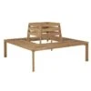 Banc De Tour D'arbre Acacia Massif Clair Shika 140 Cm