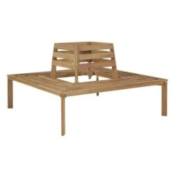 Banc De Tour D'arbre Acacia Massif Clair Shika 140 Cm