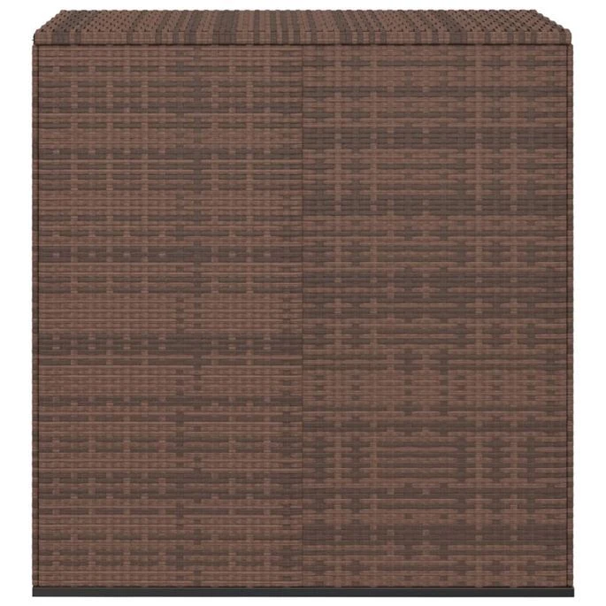 Boîte à Coussins De Jardin Résine Tressée 100x49x103,5cm Marron – Image 2