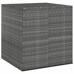 Boîte à Coussins De Jardin Résine Tressée 100x97,5x104 Cm Gris