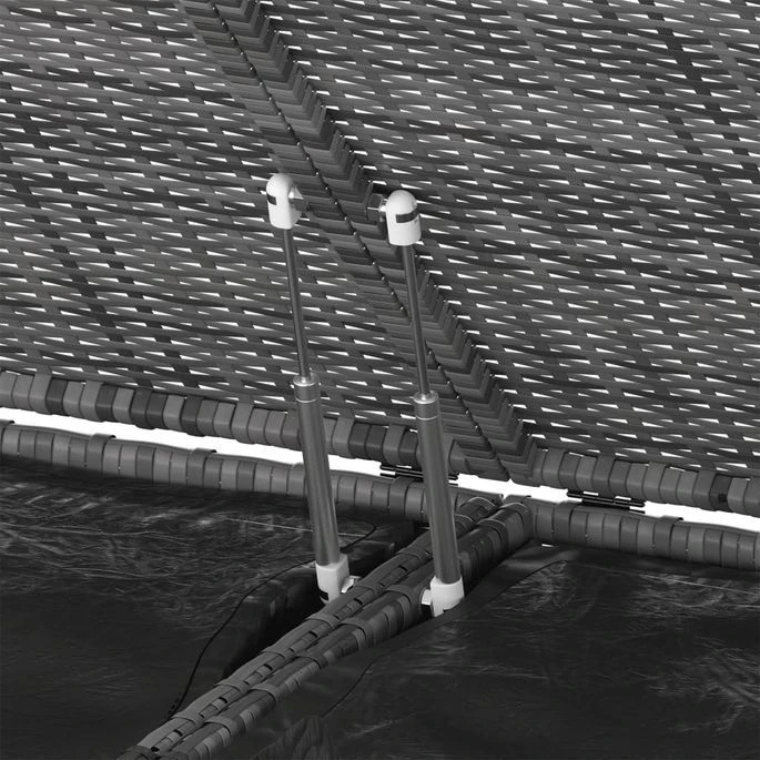 Boîte à Coussins De Jardin Résine Tressée 291x100,5x104 Cm Gris – Image 4