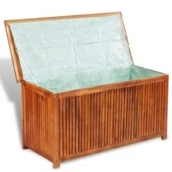 Boîte De Rangement De Jardin 117x50x58 Cm Bois D'acacia Solide