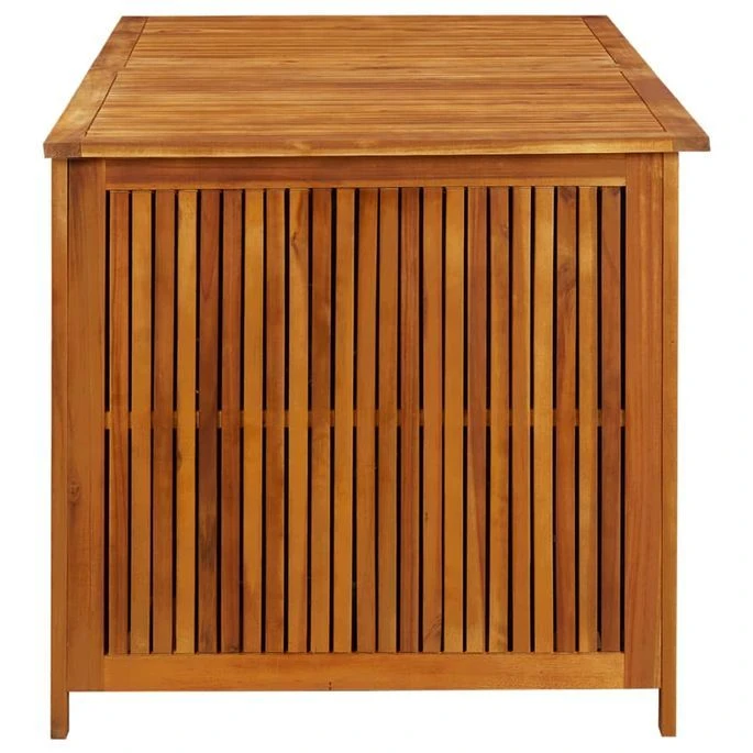 Boîte De Rangement De Jardin 150x80x75 Cm Bois D'acacia Solide – Image 5