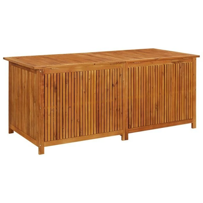 Boîte De Rangement De Jardin 175x80x75 Cm Bois D'acacia Solide – Image 6