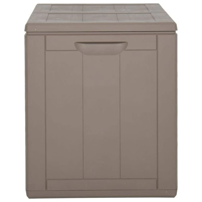 Boîte De Rangement De Jardin 180 L Marron PP – Image 8