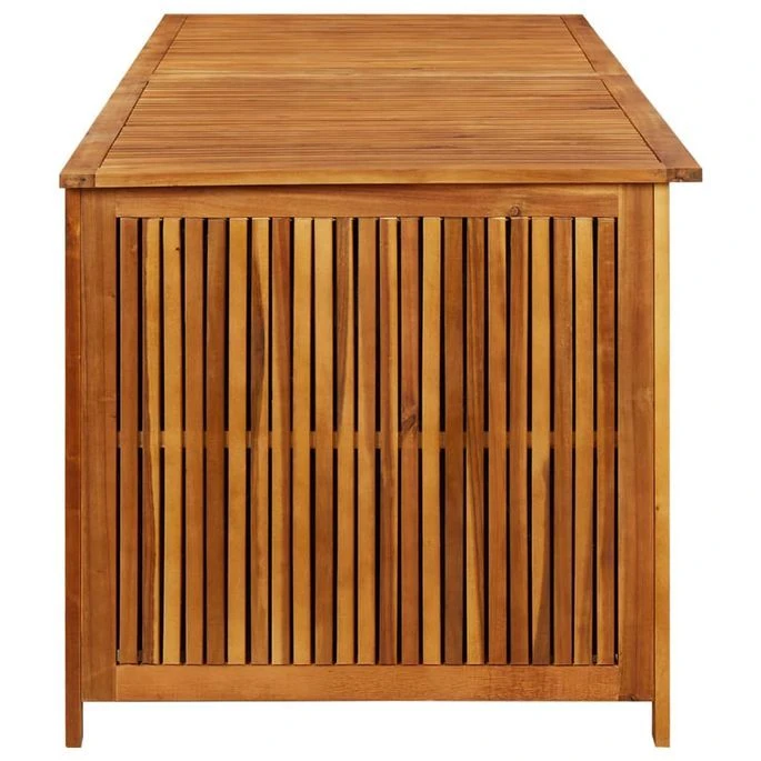 Boîte De Rangement De Jardin 200x80x75 Cm Bois D'acacia Solide – Image 5