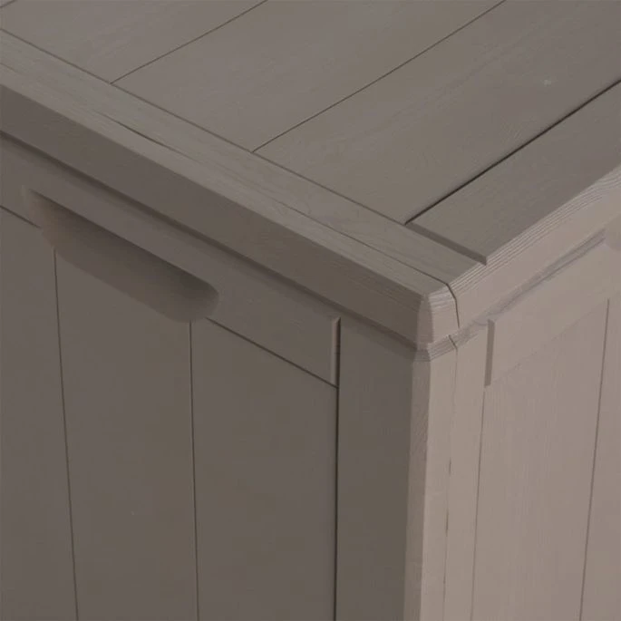 Boîte De Rangement De Jardin 270 L Marron PP – Image 5