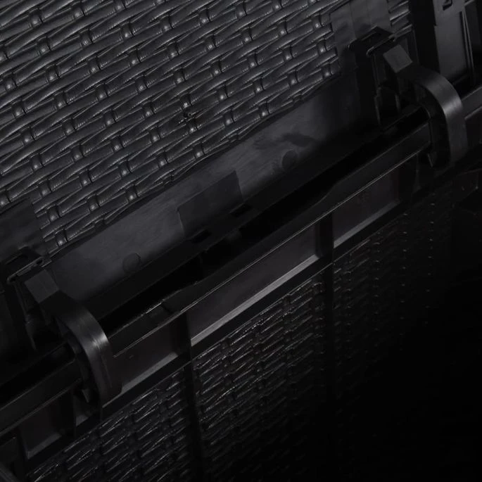 Boîte De Rangement De Jardin 270 L Noir PP – Image 3