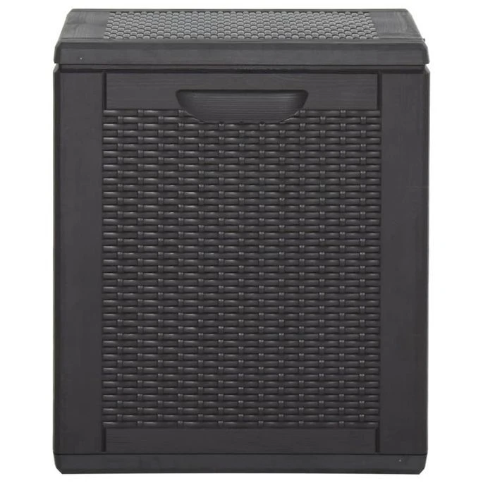 Boîte De Rangement De Jardin 270 L Noir PP – Image 5