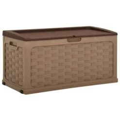 Boîte De Rangement De Jardin 335 L Moka-Chocolat PP
