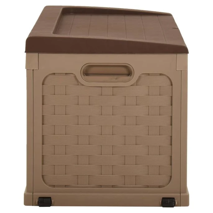 Boîte De Rangement De Jardin 335 L Moka-Chocolat PP – Image 3