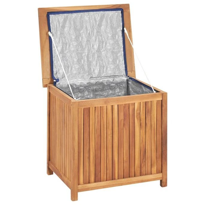 Boîte De Rangement De Jardin 60x50x58 Cm Bois De Teck Solide – Image 5