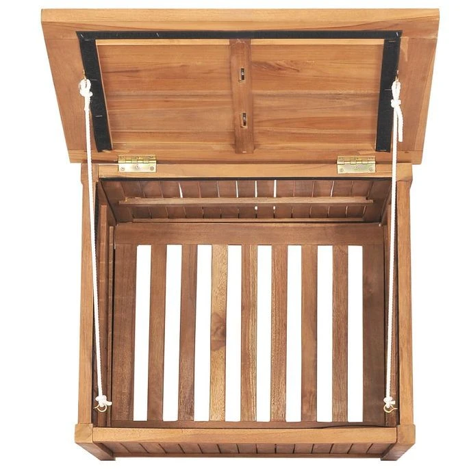 Boîte De Rangement De Jardin 60x50x58 Cm Bois De Teck Solide – Image 6