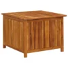 Boîte De Rangement De Jardin 75x75x58 Cm Bois D'acacia Solide