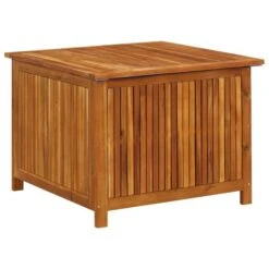 Boîte De Rangement De Jardin 75x75x58 Cm Bois D'acacia Solide