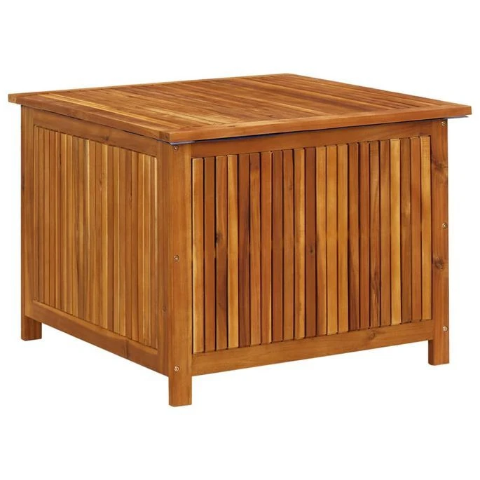 Boîte De Rangement De Jardin 75x75x58 Cm Bois D'acacia Solide