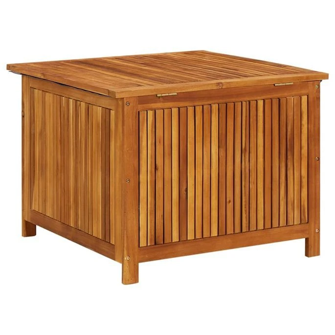 Boîte De Rangement De Jardin 75x75x58 Cm Bois D'acacia Solide – Image 5