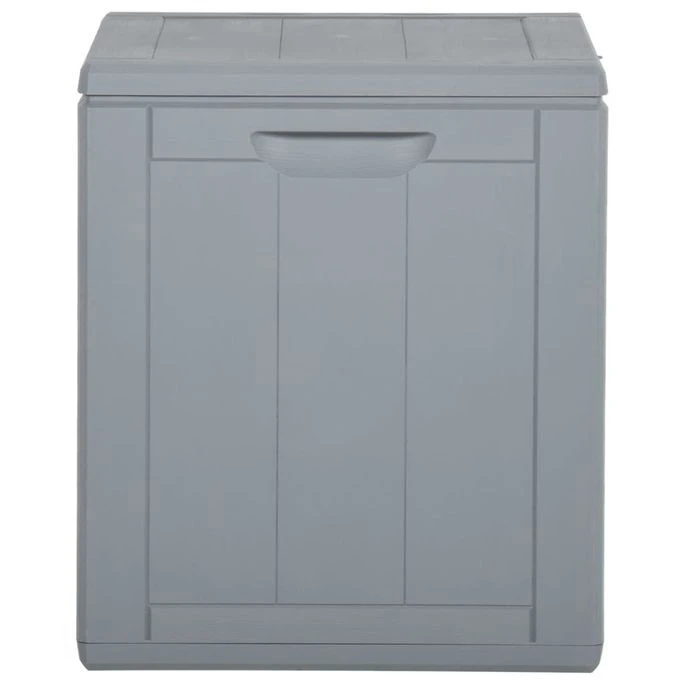 Boîte De Rangement De Jardin 90 L Gris PP – Image 5