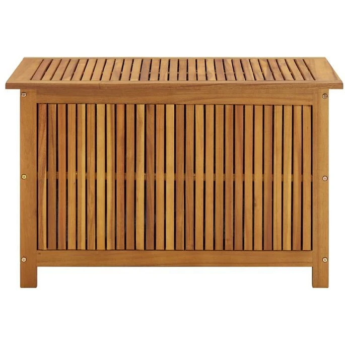 Boîte De Rangement De Jardin 90x50x58 Cm Bois D'acacia Solide – Image 3