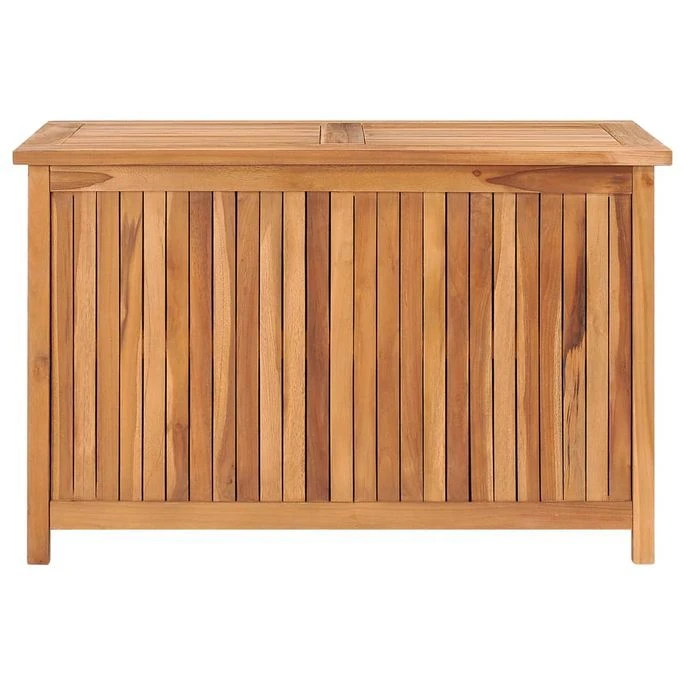 Boîte De Rangement De Jardin 90x50x58 Cm Bois De Teck Solide – Image 2