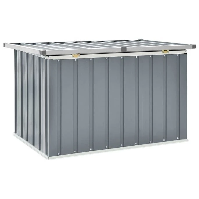 Boîte De Rangement De Jardin Gris 109x67x65 Cm – Image 4