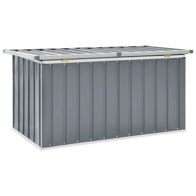 Boîte De Rangement De Jardin Gris 129x67x65 Cm – Image 6