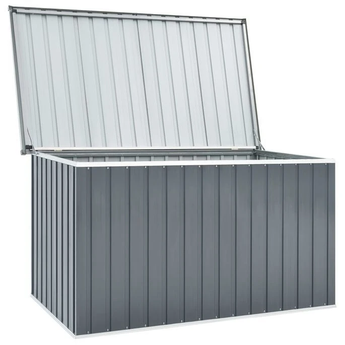 Boîte De Rangement De Jardin Gris 171x99x93 Cm – Image 3