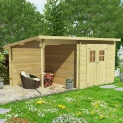 Cabanon De Jardin En Rondins Bois Massif 28 Mm, 5,3 X 3 M