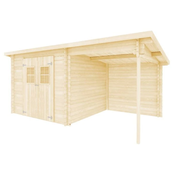 Cabanon De Jardin En Rondins Bois Massif 28 Mm, 5,3 X 3 M – Image 2