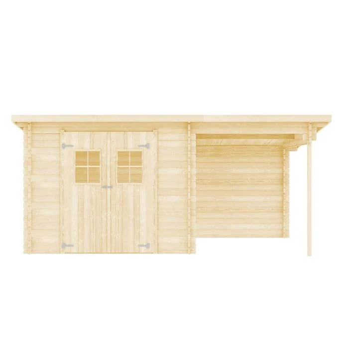 Cabanon De Jardin En Rondins Bois Massif 28 Mm, 5,3 X 3 M – Image 4