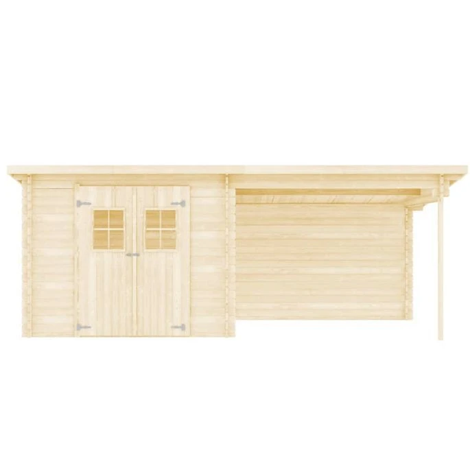 Cabanon De Jardin En Rondins Bois Massif 28 Mm, 6,3 X 3 M – Image 4
