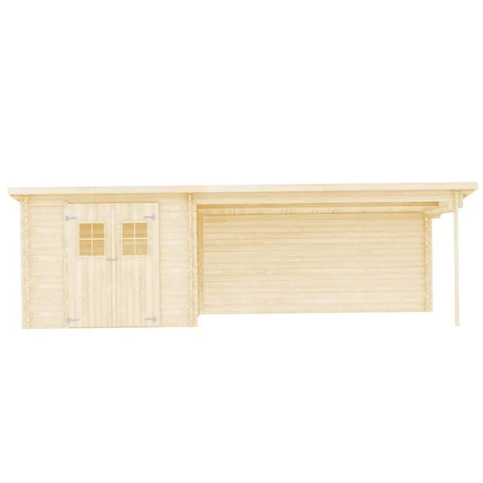 Cabanon De Jardin En Rondins Bois Massif 28 Mm, 7,3 X 3 M – Image 4