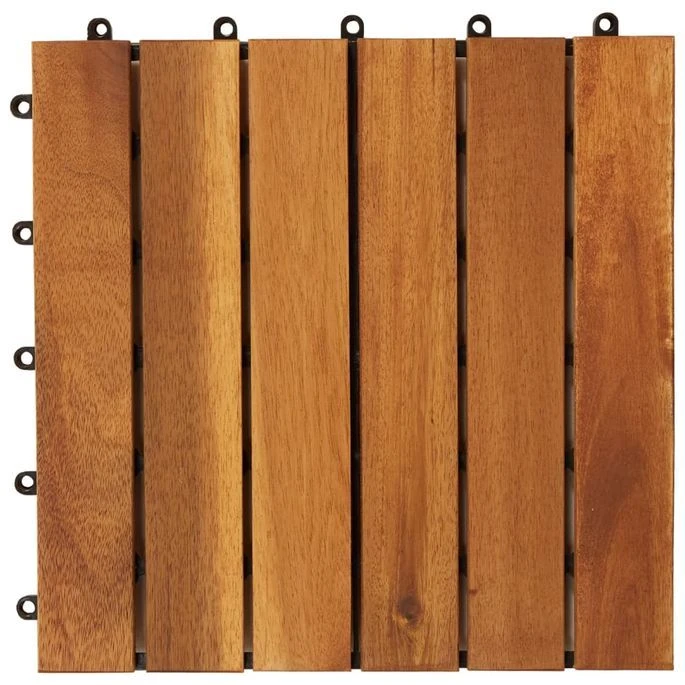Carreau De Terrasse Modèle Vertical 30 X 30 Cm Acacia 30 Pcs – Image 5