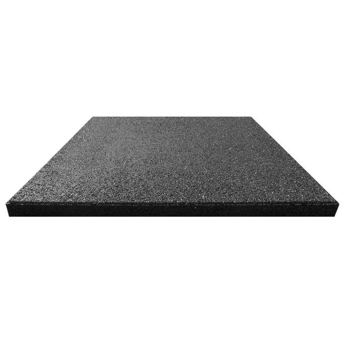 Carreaux De Protection Antichoc 24pcs Caoutchouc 50x50x3cm Noir – Image 3