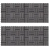 Carreaux De Terrasse 20pcs Délavage Gris 30x30 Cm Acacia Solide 2