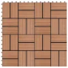 Carreaux De Terrasse 22 Pcs 30 X 30 Cm 2 M² WPC Marron