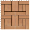 Carreaux De Terrasse 22 Pcs 30 X 30 Cm 2 M² WPC Teck 2