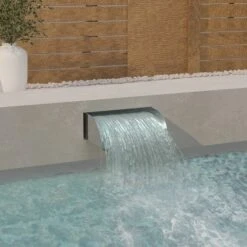 Cascade Avec LED 45x34x14 Cm Acier Inoxydable 304