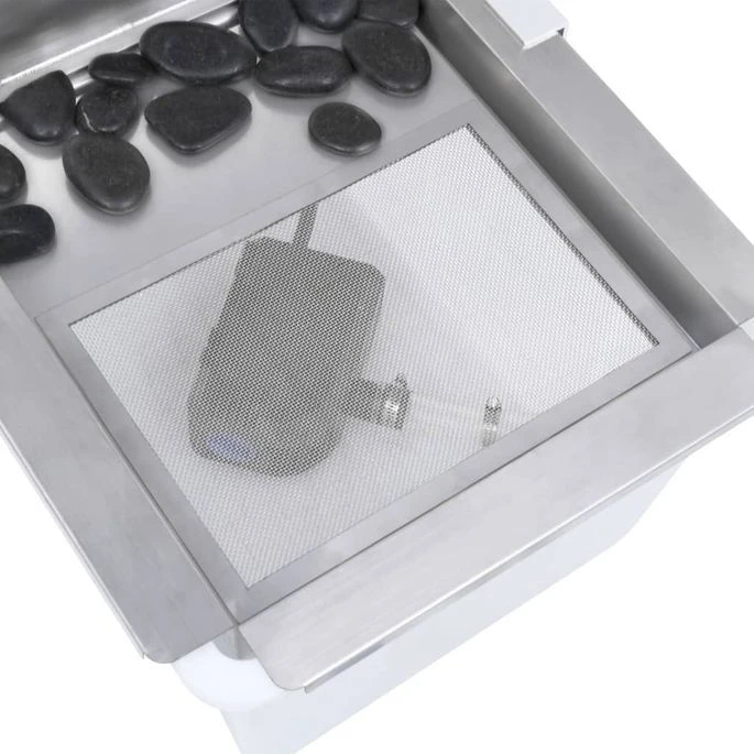 Cascade De Jardin Argenté 52,4x34,2x82 Cm Acier Inoxydable – Image 8